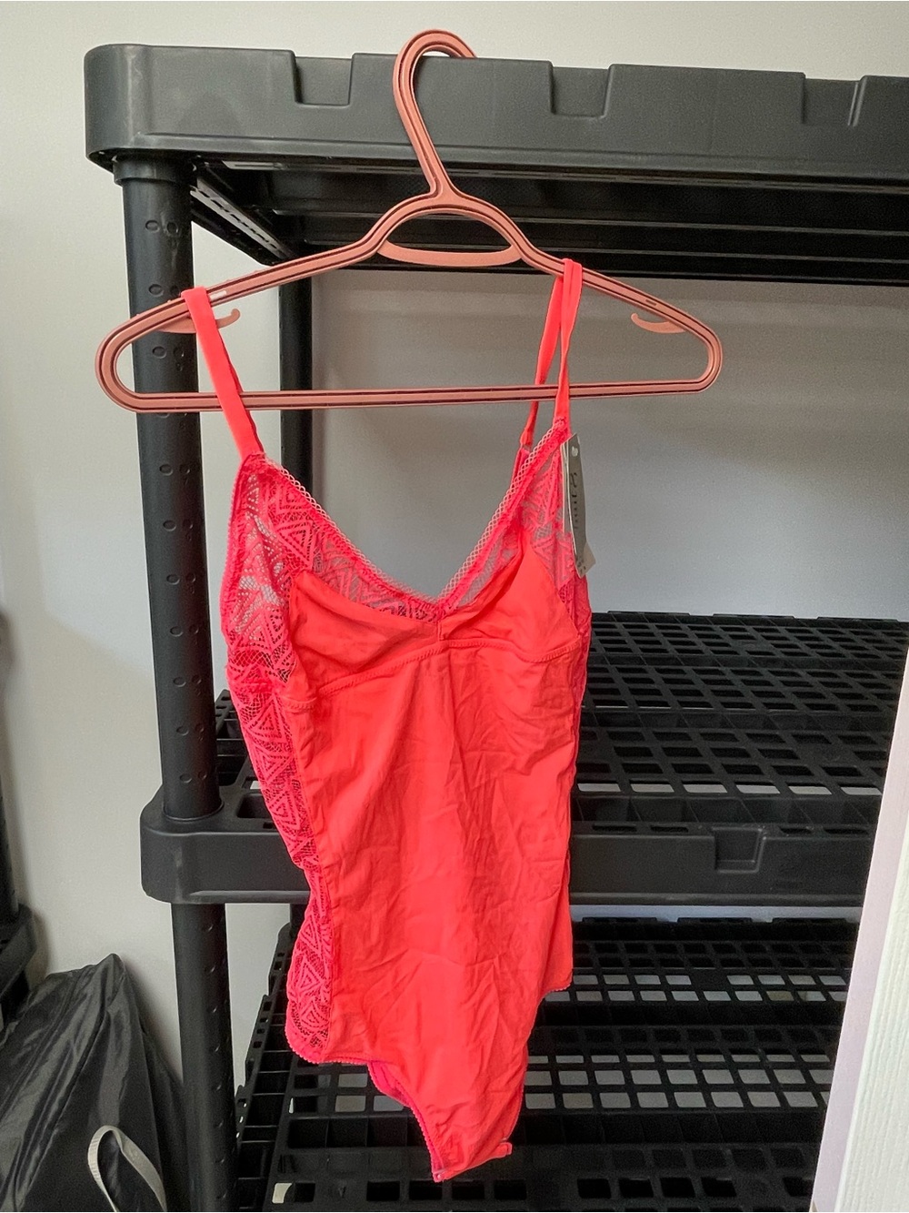 Coral Lace-Trim Slip Bodysuit - Women Intimates